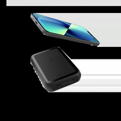 Внешний аккумулятор с беспроводной зарядкой Zens Magnetic Single Powerbank with Stand 4000 mAh Black (ZEPP02M/00)