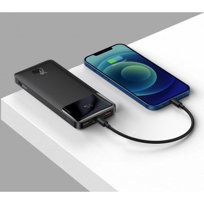 Внешний аккумулятор Baseus Bipow Digital Display 10000 mAh 20W Black (PPDML-L01)