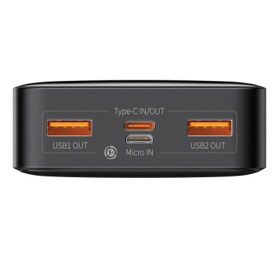 Зовнішній акумулятор Baseus Bipow Digital Display 20000 mAh 20W Black (PPDML-M01)