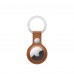 Apple AirTag Leather Key Ring Saddle Brown (MX4M2)