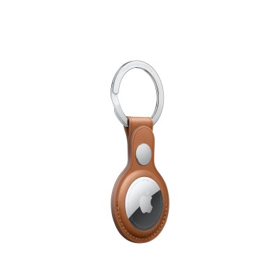 Apple AirTag Leather Key Ring Saddle Brown (MX4M2)