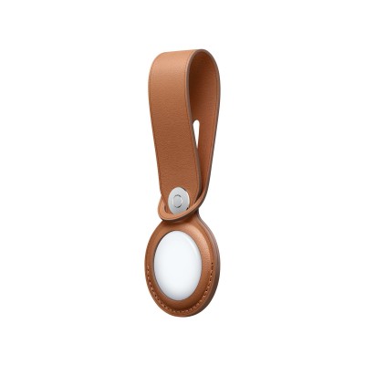 Apple AirTag Leather Loop Saddle Brown (MX4A2)