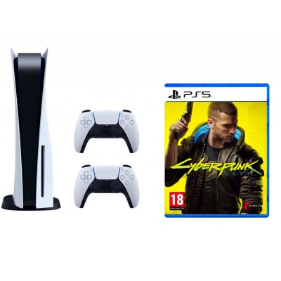 Ігрова консоль Sony PlayStation 5 Blu-ray 825GB + Sony DualSense + Cyberpunk 2077