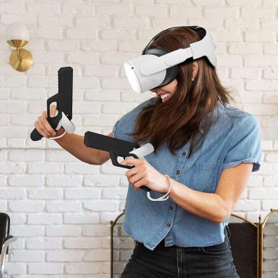 Ігровий пістолет Eyglo VR для ручок сенсорного контролера Oculus Quest 2 - Black