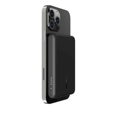 Портативное зарядное устройство Belkin BOOST↑CHARGE™ MagSafe Magnetic Wireless Power Bank 2500mAh - Black (BPD002BTBK)