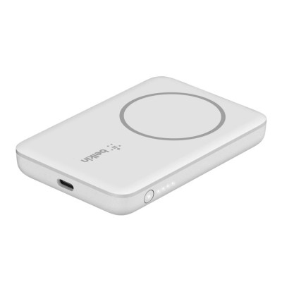 Портативное зарядное устройство Belkin BOOST↑CHARGE™ MagSafe Magnetic Wireless Power Bank 2500mAh - White (BPD002btWH)