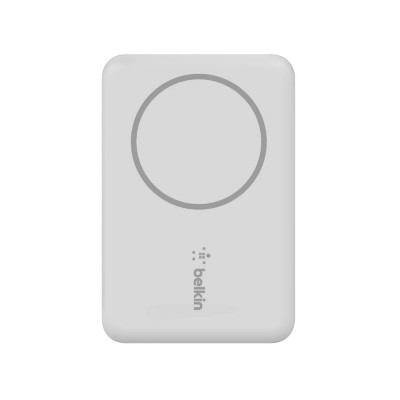 Портативное зарядное устройство Belkin BOOST↑CHARGE™ MagSafe Magnetic Wireless Power Bank 2500mAh - White (BPD002btWH)