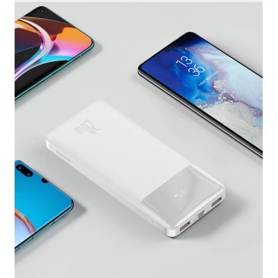 Внешний аккумулятор Baseus Bipow Digital Display 20000 mAh 20W White (PPDML-M02)