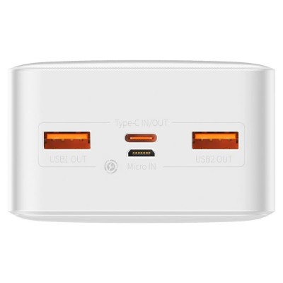 Внешний аккумулятор Baseus Bipow Digital Display 30000mAh 20W White (PPDML-N02)
