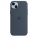 Apple iPhone 14 Plus Silicone Case with MagSafe - Storm Blue (MPT53)