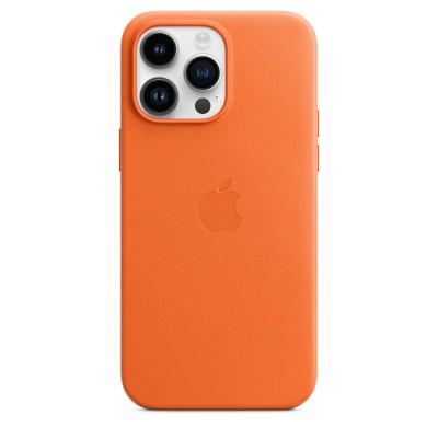 Apple iPhone 14 Pro Max Leather Case with MagSafe - Orange (MPPR3)