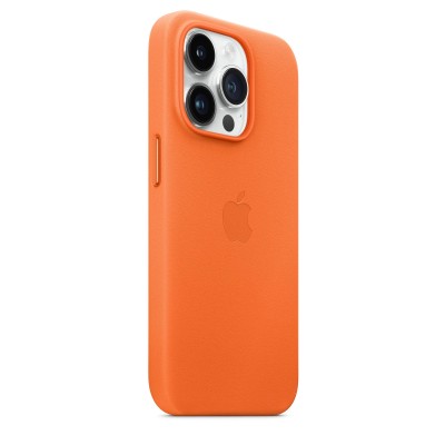 Apple iPhone 14 Pro Leather Case with MagSafe - Orange (MPPL3)