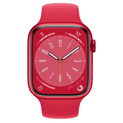 Apple Watch Series 8 GPS 45mm (PRODUCT)RED Aluminum Case with (PRODUCT)RED Sport Band - Regular (MNP43)