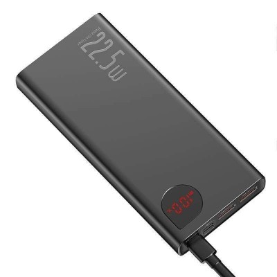 Внешний аккумулятор Baseus Adaman Metal Digital Display 20000mAh 22.5W 2021 Editon Black (PPAD000101)