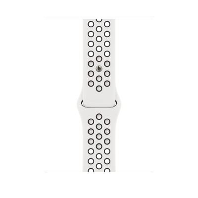 Apple Watch Nike Series 8 GPS + Cellular 45mm Starlight Aluminum Case with Summit White/Black Nike Sport Band - Regular (MPH13)