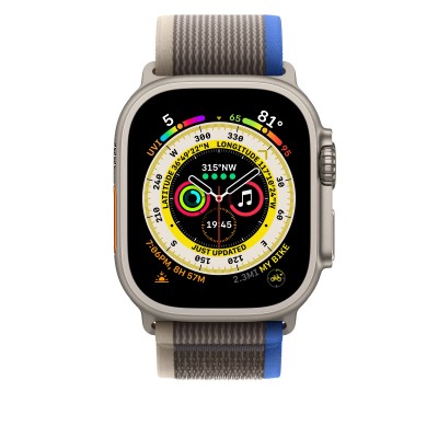Apple Trail Loop Band S/M для Apple Watch 49mm - Blue/Gray (MQEJ3)