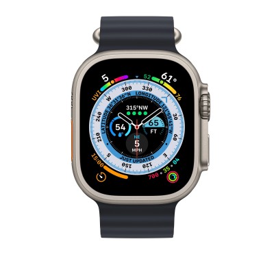 Apple Ocean Band для Apple Watch 49mm - Midnight (MQEE3)