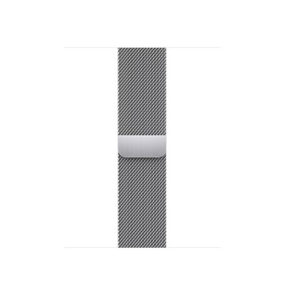 Apple Watch Series 8 GPS + Cellular 41mm Silver Stainless Steel Case with Milanese Loop Silver (MNJ73, MNJ83)