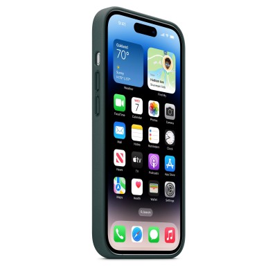 Apple iPhone 14 Pro Leather Case with MagSafe - Forest Green (MPPH3)