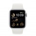 Apple Watch SE 2 GPS + Cellular 40mm Silver Aluminum Case with White Sport Band - Regular (MNPP3)
