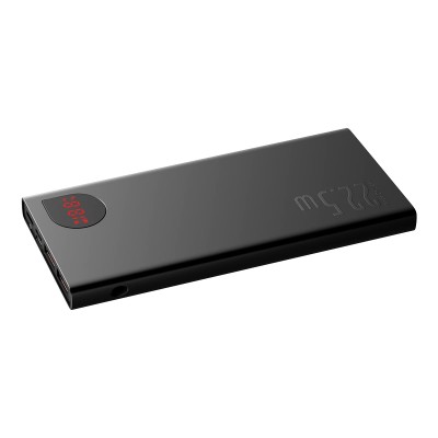 Внешний аккумулятор Baseus Adaman Metal Digital Display PD3.0+QC3.0 22.5W 10000mAh Black (PPAD000001)