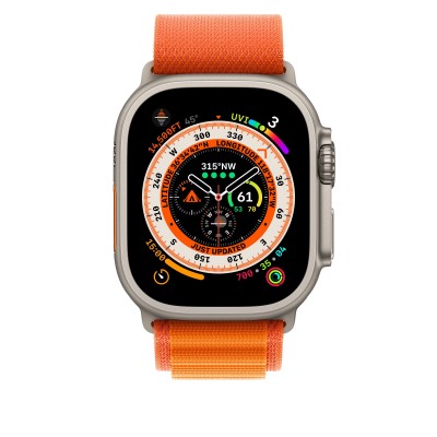 Apple Alpine Loop Band Medium для Apple Watch 49mm - Orange (MQE03)