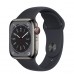 Apple Watch Series 8 GPS + Cellular 41mm Graphite Stainless Steel Case з Midnight Sport Band - Regular (MNJJ3)