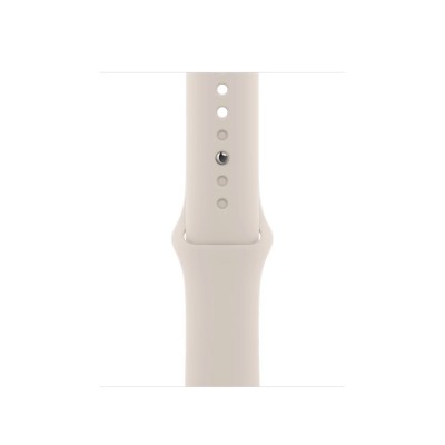 Apple Watch Series 8 GPS 41mm Starlight Aluminum Case with Starlight Sport Band - M/L (MNUF3)