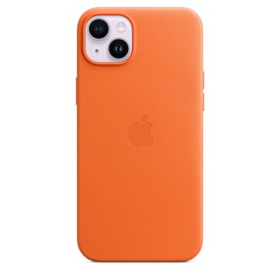 Apple iPhone 14 Plus Leather Case with MagSafe - Orange (MPPF3)