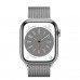 Apple Watch Series 8 GPS + Cellular 45mm Silver Stainless Steel Case with Milanese Loop Silver (MNKG3, MNKJ3)