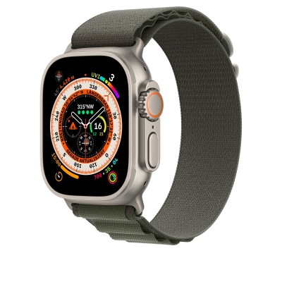 Apple Alpine Loop Band Small для Apple Watch 49mm - Green (MQE23)