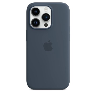 Apple iPhone 14 Pro Silicone Case with MagSafe - Storm Blue (MPTF3)