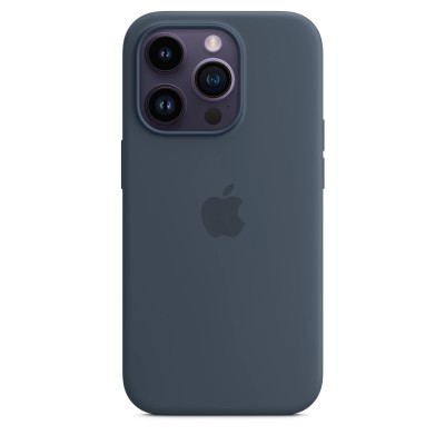 Apple iPhone 14 Pro Silicone Case with MagSafe - Storm Blue (MPTF3)