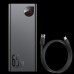Зовнішній акумулятор Baseus Adaman Metal Digital Display Quick Charge Power Bank 65W 20000mAh Black (PPIMDA-D01)