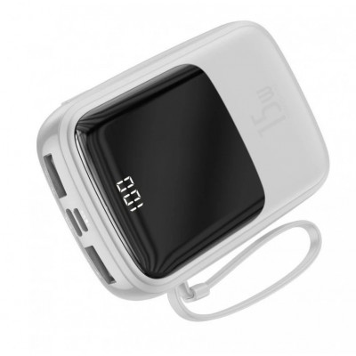 Зовнішній акумулятор Baseus Qpow 10000 mAh White (PPQD-B02)