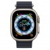 Apple Watch Ultra GPS + Cellular 49mm Titanium Case with Midnight Ocean Band (MQET3, MQFK3)