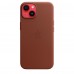 Apple iPhone 14 Leather Case with MagSafe - Umber (MPP73)