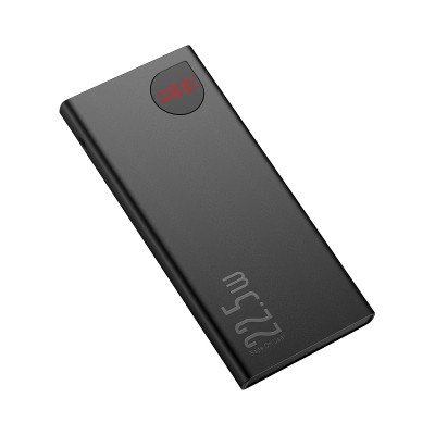 Внешний аккумулятор Baseus Adaman Metal Digital Display PD3.0+QC3.0 22.5W 10000mAh Black (PPAD000001)