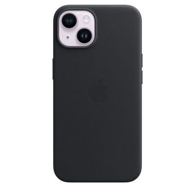 Apple iPhone 14 Leather Case with MagSafe - Midnight (MPP43)