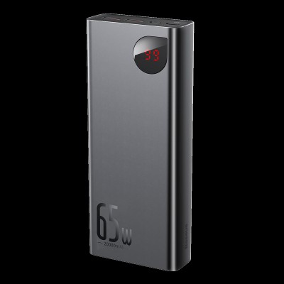 Зовнішній акумулятор Baseus Adaman Metal Digital Display Quick Charge Power Bank 65W 20000mAh Black (PPIMDA-D01)