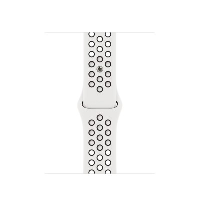 Apple Watch Nike Series 8 GPS + Cellular 41mm Starlight Aluminum Case with Summit White/Black Nike Sport Band - Regular (MPGK3)