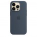 Apple iPhone 14 Pro Silicone Case with MagSafe - Storm Blue (MPTF3)