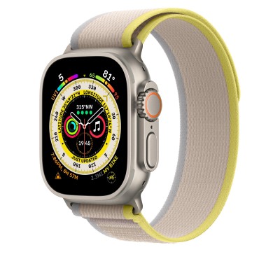 Apple Trail Loop Band S/M для Apple Watch 49mm - Yellow/Beige (MQEG3)