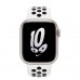 Apple Watch Nike Series 8 GPS + Cellular 41mm Starlight Aluminum Case with Summit White/Black Nike Sport Band - Regular (MPGK3)