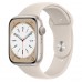 Apple Watch Series 8 GPS 45mm Starlight Aluminum Case with Starlight Sport Band - Regular (MNP23)