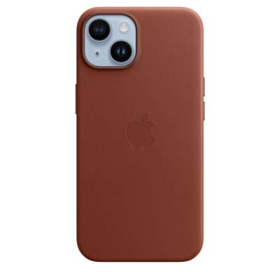 Apple iPhone 14 Leather Case with MagSafe - Umber (MPP73)