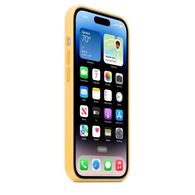 Apple iPhone 14 Pro Silicone Case with MagSafe - Sunglow (MPTM3)