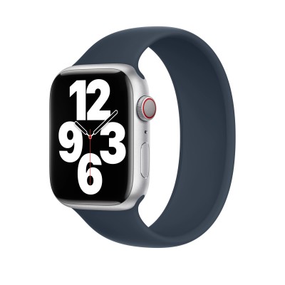 Apple Storm Blue Solo Loop - Size 4 для Apple Watch 42/44/45/49mm (MPFE3)