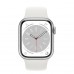 Apple Watch Series 8 GPS 41mm Silver Aluminum Case with White Sport Band - Regular (MP6K3)