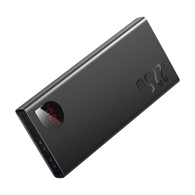 Внешний аккумулятор Baseus Adaman Metal Digital Display PD3.0+QC3.0 22.5W 10000mAh Black (PPAD000001)